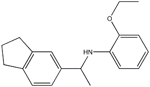N-[1-(2,3-dihydro-1H-inden-5-yl)ethyl]-2-ethoxyaniline 结构式