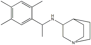 N-[1-(2,4,5-trimethylphenyl)ethyl]-1-azabicyclo[2.2.2]octan-3-amine 结构式