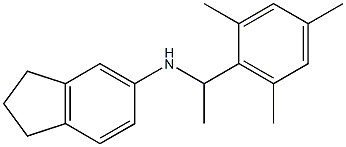 N-[1-(2,4,6-trimethylphenyl)ethyl]-2,3-dihydro-1H-inden-5-amine 结构式