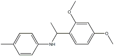 N-[1-(2,4-dimethoxyphenyl)ethyl]-4-methylaniline 结构式