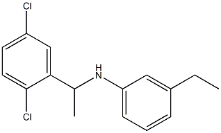 N-[1-(2,5-dichlorophenyl)ethyl]-3-ethylaniline 结构式