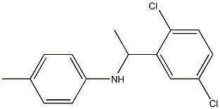 N-[1-(2,5-dichlorophenyl)ethyl]-4-methylaniline 结构式