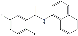 N-[1-(2,5-difluorophenyl)ethyl]naphthalen-1-amine 结构式
