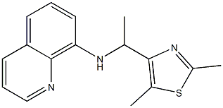 N-[1-(2,5-dimethyl-1,3-thiazol-4-yl)ethyl]quinolin-8-amine 结构式