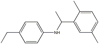 N-[1-(2,5-dimethylphenyl)ethyl]-4-ethylaniline 结构式