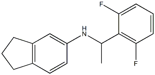 N-[1-(2,6-difluorophenyl)ethyl]-2,3-dihydro-1H-inden-5-amine 结构式