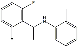 N-[1-(2,6-difluorophenyl)ethyl]-2-methylaniline 结构式