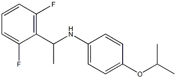 N-[1-(2,6-difluorophenyl)ethyl]-4-(propan-2-yloxy)aniline 结构式