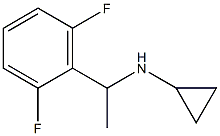 N-[1-(2,6-difluorophenyl)ethyl]cyclopropanamine 结构式