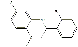 N-[1-(2-bromophenyl)ethyl]-2,5-dimethoxyaniline 结构式