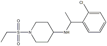 N-[1-(2-chlorophenyl)ethyl]-1-(ethanesulfonyl)piperidin-4-amine 结构式