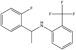N-[1-(2-fluorophenyl)ethyl]-2-(trifluoromethyl)aniline 结构式