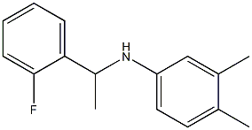 N-[1-(2-fluorophenyl)ethyl]-3,4-dimethylaniline 结构式