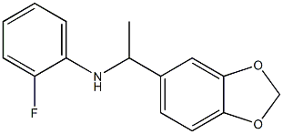 N-[1-(2H-1,3-benzodioxol-5-yl)ethyl]-2-fluoroaniline 结构式