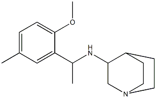 N-[1-(2-methoxy-5-methylphenyl)ethyl]-1-azabicyclo[2.2.2]octan-3-amine 结构式