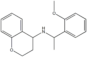 N-[1-(2-methoxyphenyl)ethyl]-3,4-dihydro-2H-1-benzopyran-4-amine 结构式