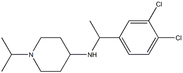 N-[1-(3,4-dichlorophenyl)ethyl]-1-(propan-2-yl)piperidin-4-amine 结构式