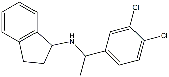 N-[1-(3,4-dichlorophenyl)ethyl]-2,3-dihydro-1H-inden-1-amine 结构式