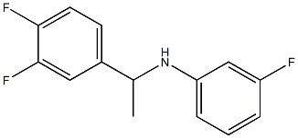 N-[1-(3,4-difluorophenyl)ethyl]-3-fluoroaniline 结构式