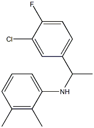 N-[1-(3-chloro-4-fluorophenyl)ethyl]-2,3-dimethylaniline 结构式