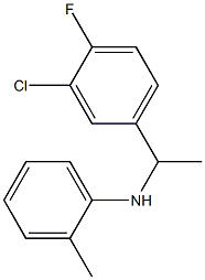 N-[1-(3-chloro-4-fluorophenyl)ethyl]-2-methylaniline 结构式