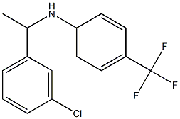 N-[1-(3-chlorophenyl)ethyl]-4-(trifluoromethyl)aniline 结构式