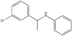 N-[1-(3-chlorophenyl)ethyl]aniline 结构式