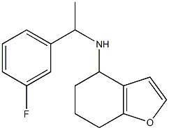 N-[1-(3-fluorophenyl)ethyl]-4,5,6,7-tetrahydro-1-benzofuran-4-amine 结构式