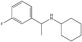 N-[1-(3-fluorophenyl)ethyl]cyclohexanamine 结构式