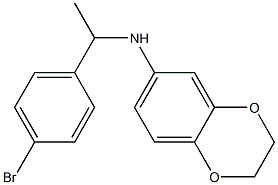 N-[1-(4-bromophenyl)ethyl]-2,3-dihydro-1,4-benzodioxin-6-amine 结构式