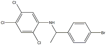 N-[1-(4-bromophenyl)ethyl]-2,4,5-trichloroaniline 结构式