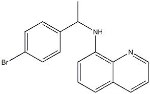 N-[1-(4-bromophenyl)ethyl]quinolin-8-amine 结构式