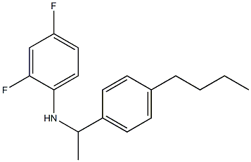 N-[1-(4-butylphenyl)ethyl]-2,4-difluoroaniline 结构式