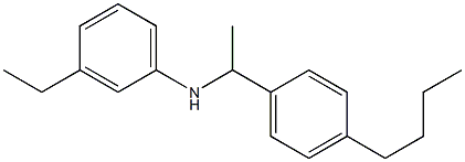 N-[1-(4-butylphenyl)ethyl]-3-ethylaniline 结构式