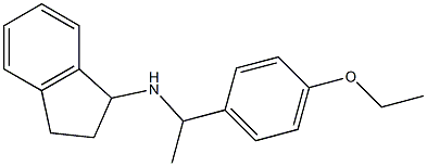 N-[1-(4-ethoxyphenyl)ethyl]-2,3-dihydro-1H-inden-1-amine 结构式