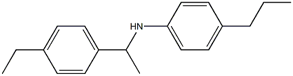 N-[1-(4-ethylphenyl)ethyl]-4-propylaniline 结构式