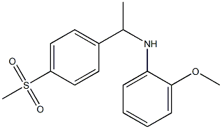 N-[1-(4-methanesulfonylphenyl)ethyl]-2-methoxyaniline 结构式