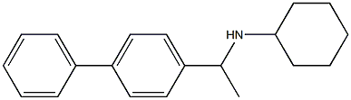 N-[1-(4-phenylphenyl)ethyl]cyclohexanamine 结构式