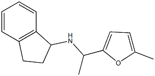 N-[1-(5-methylfuran-2-yl)ethyl]-2,3-dihydro-1H-inden-1-amine 结构式