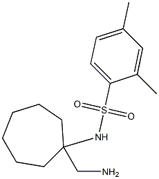 N-[1-(aminomethyl)cycloheptyl]-2,4-dimethylbenzene-1-sulfonamide 结构式