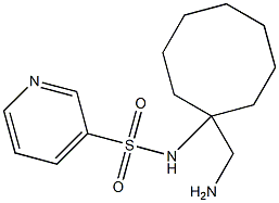 N-[1-(aminomethyl)cyclooctyl]pyridine-3-sulfonamide 结构式