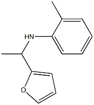 N-[1-(furan-2-yl)ethyl]-2-methylaniline 结构式