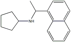 N-[1-(naphthalen-1-yl)ethyl]cyclopentanamine 结构式