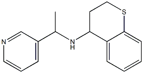 N-[1-(pyridin-3-yl)ethyl]-3,4-dihydro-2H-1-benzothiopyran-4-amine 结构式