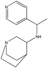 N-[1-(pyridin-4-yl)ethyl]-1-azabicyclo[2.2.2]octan-3-amine 结构式