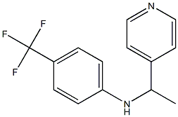 N-[1-(pyridin-4-yl)ethyl]-4-(trifluoromethyl)aniline 结构式