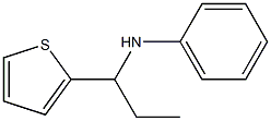 N-[1-(thiophen-2-yl)propyl]aniline 结构式