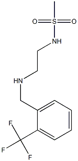 N-[2-({[2-(trifluoromethyl)phenyl]methyl}amino)ethyl]methanesulfonamide 结构式