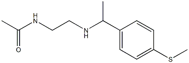 N-[2-({1-[4-(methylsulfanyl)phenyl]ethyl}amino)ethyl]acetamide 结构式