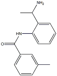 N-[2-(1-aminoethyl)phenyl]-3-methylbenzamide 结构式
